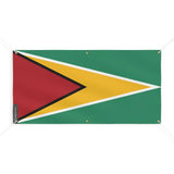 Drapeau du Guyana 6 Oeillets en Plusieurs Tailles (M) - Pixelforma 