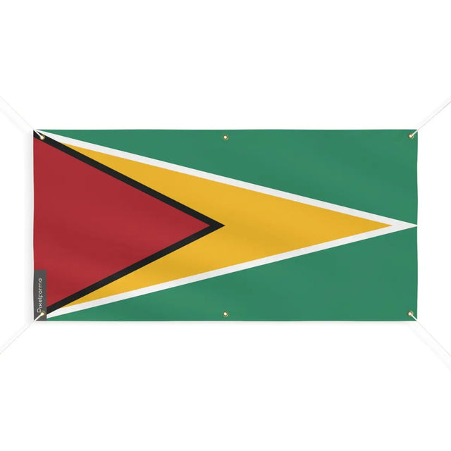 Drapeau du Guyana 6 Oeillets en Plusieurs Tailles (M) - Pixelforma 