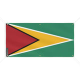 Drapeau du guyana 6 oeillets en plusieurs tailles (m) - pixelforma