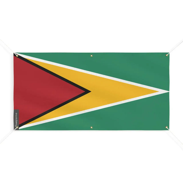 Drapeau du guyana 6 oeillets en plusieurs tailles (m) - pixelforma