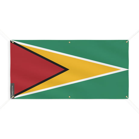 Drapeau du Guyana 6 Oeillets en plusieurs tailles - Pixelforma