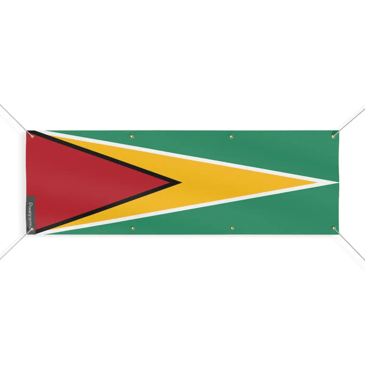 Drapeau du Guyana 8 Oeillets en Plusieurs Tailles (L) - Pixelforma 