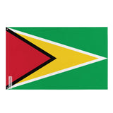 Guyana Flag in Multiple Sizes 100% Polyester Print with Double Hem - Pixelforma