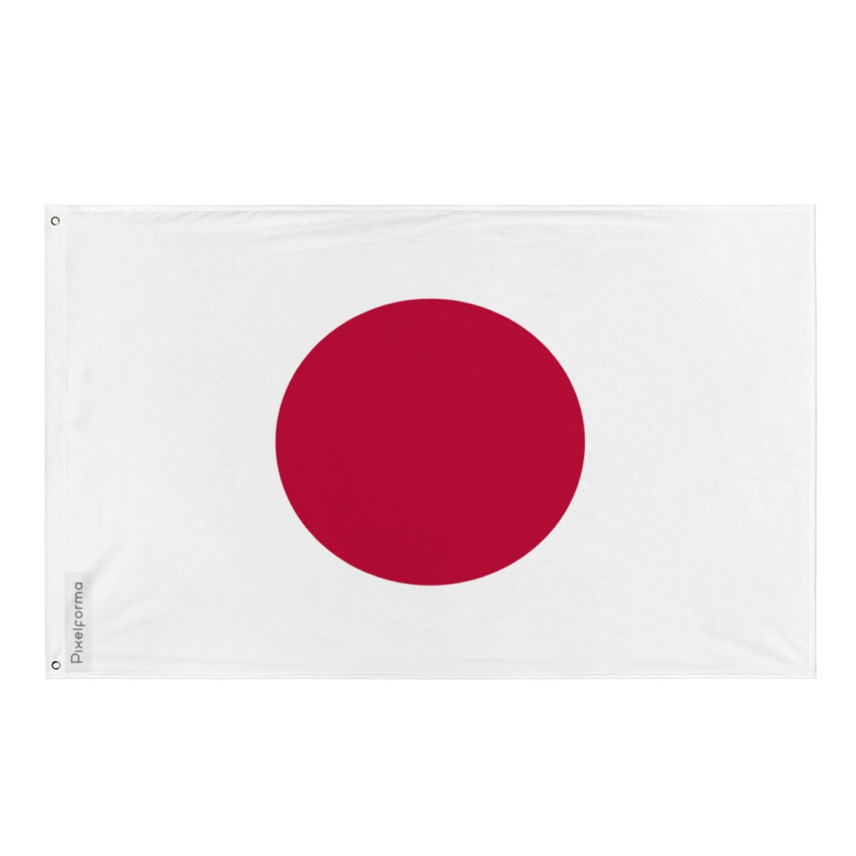 Japan Flag in Multiple Sizes 100% Polyester Print with Double Hem - Pixelforma