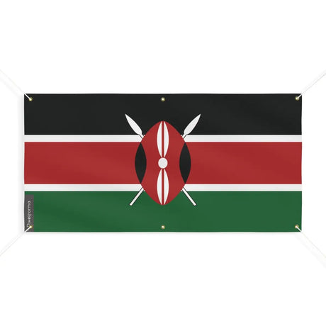 Drapeau du kenya 6 oeillets en plusieurs tailles (m) - pixelforma