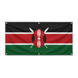 Drapeau kenya polyester résistant avec œillets solides