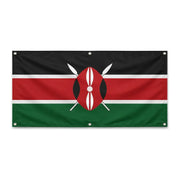 Drapeau kenya polyester résistant avec œillets solides