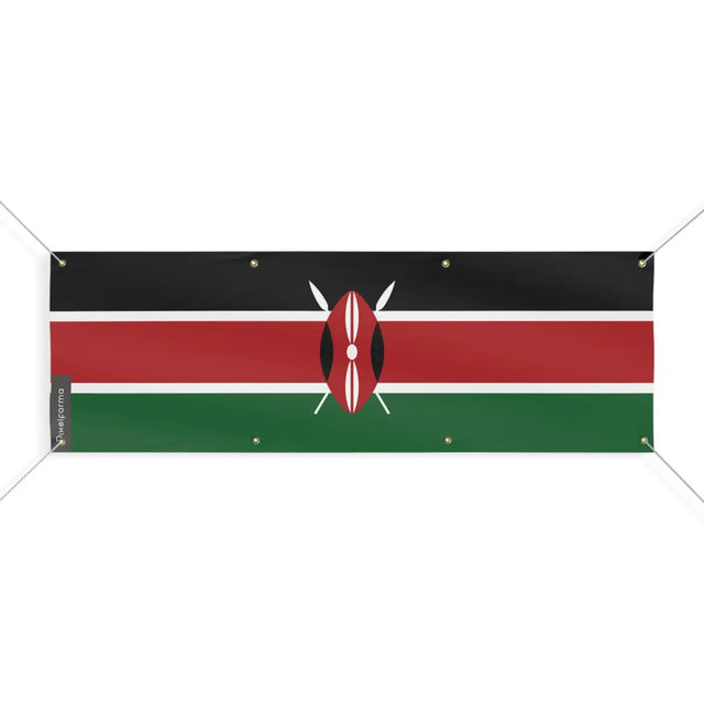 Drapeau du Kenya 8 Oeillets en Plusieurs Tailles (L) - Pixelforma 