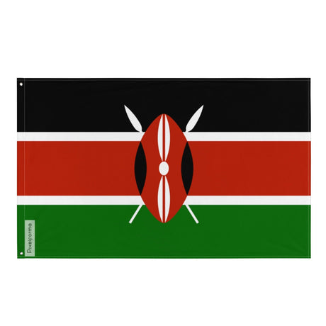 Drapeau du Kenya en plusieurs tailles 100 % polyester Imprimer avec Double ourlet - Pixelforma