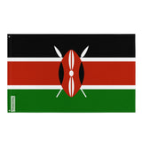 Kenya Flag in Multiple Sizes 100% Polyester Print with Double Hem - Pixelforma