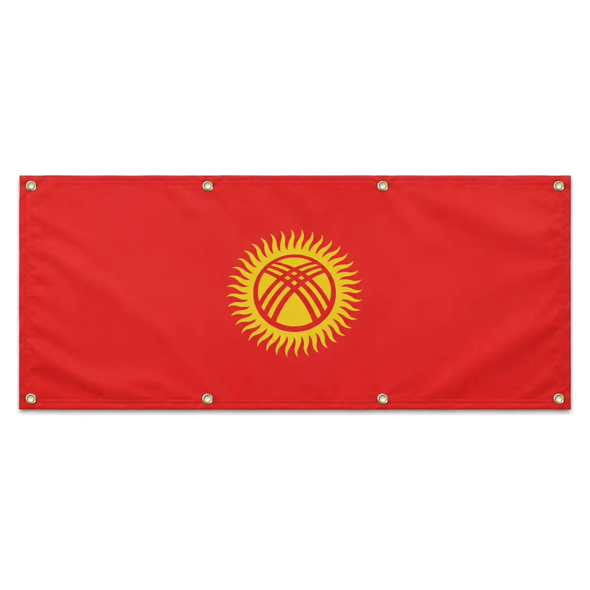 Drapeau kirghizistan polyester résistant usage extérieur