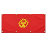 Drapeau kirghizistan polyester résistant usage extérieur