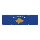 Drapeau du Kosovo grand format XL en polyester avec dix œillets