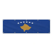 Drapeau du Kosovo grand format XL en polyester avec dix œillets
