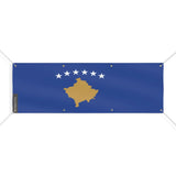 Drapeau du Kosovo 8 Oeillets en Plusieurs Tailles (L) - Pixelforma 