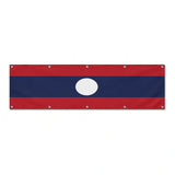 Drapeau du Laos grand format XL en polyester avec dix œillets