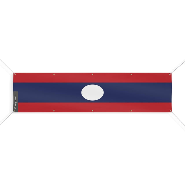 Drapeau du Laos 10 Oeillets en plusieurs tailles - Pixelforma