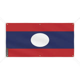 Drapeau du laos 6 oeillets en plusieurs tailles (m) - pixelforma