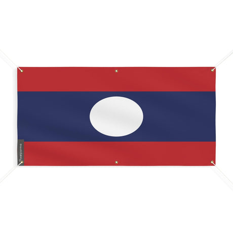 Drapeau du Laos 6 Oeillets en plusieurs tailles - Pixelforma