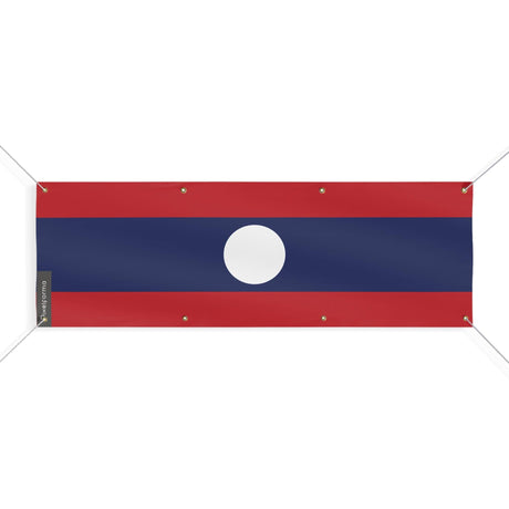 Drapeau du Laos 8 Oeillets en plusieurs tailles - Pixelforma