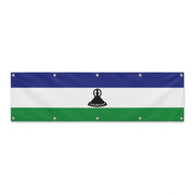 Drapeau du Lesotho grand format XL en polyester avec dix œillets