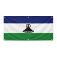 Drapeau lesotho polyester résistant pour extérieur durable