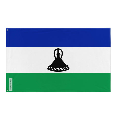 Drapeau du Lesotho en plusieurs tailles 100 % polyester Imprimer avec Double ourlet - Pixelforma