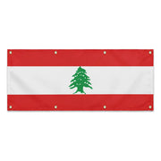 Drapeau liban en polyester durable avec 8 œillets