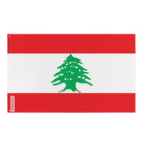 Drapeau du Liban en plusieurs tailles 100 % polyester Imprimer avec Double ourlet - Pixelforma