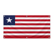 Drapeau liberia polyester résistant usage extérieur intempéries