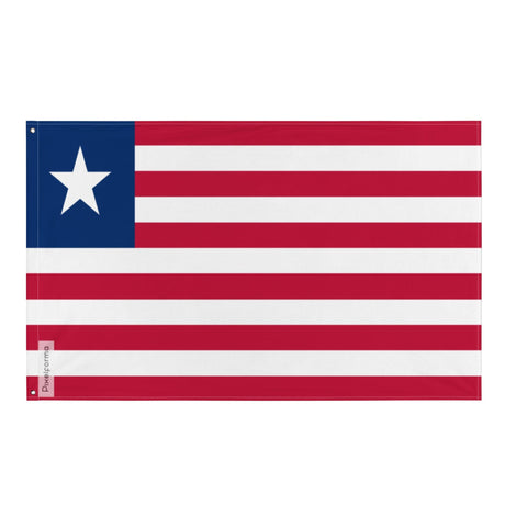 Liberia Flag in Multiple Sizes 100% Polyester Print with Double Hem - Pixelforma