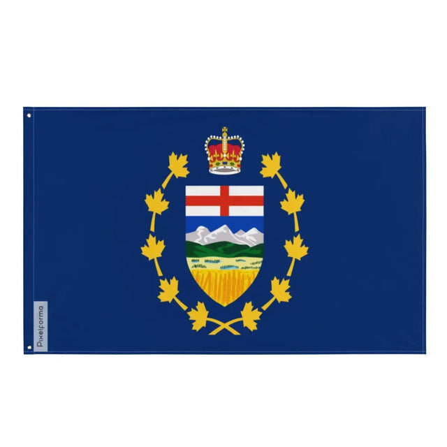 Drapeau du lieutenant-gouverneur de l'Alberta Plusieurs Tailles en Polyester - Pixelforma 