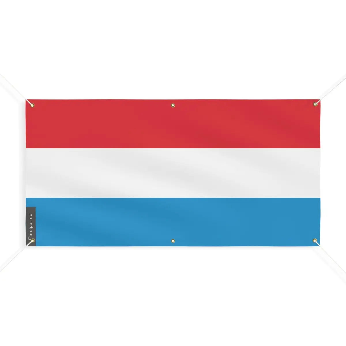 Drapeau du Luxembourg 6 Oeillets en Plusieurs Tailles (M) - Pixelforma 