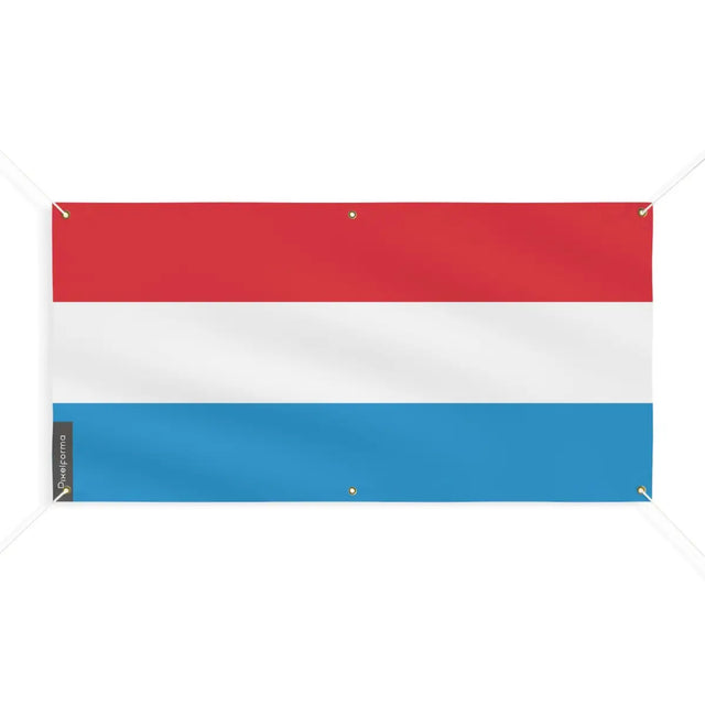 Drapeau du luxembourg 6 oeillets en plusieurs tailles (m) - pixelforma