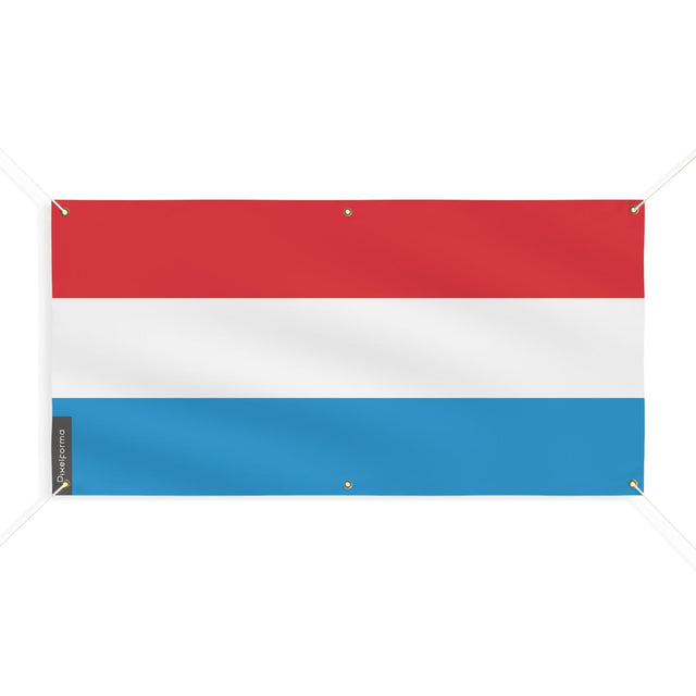 Drapeau du Luxembourg 6 Oeillets en plusieurs tailles - Pixelforma