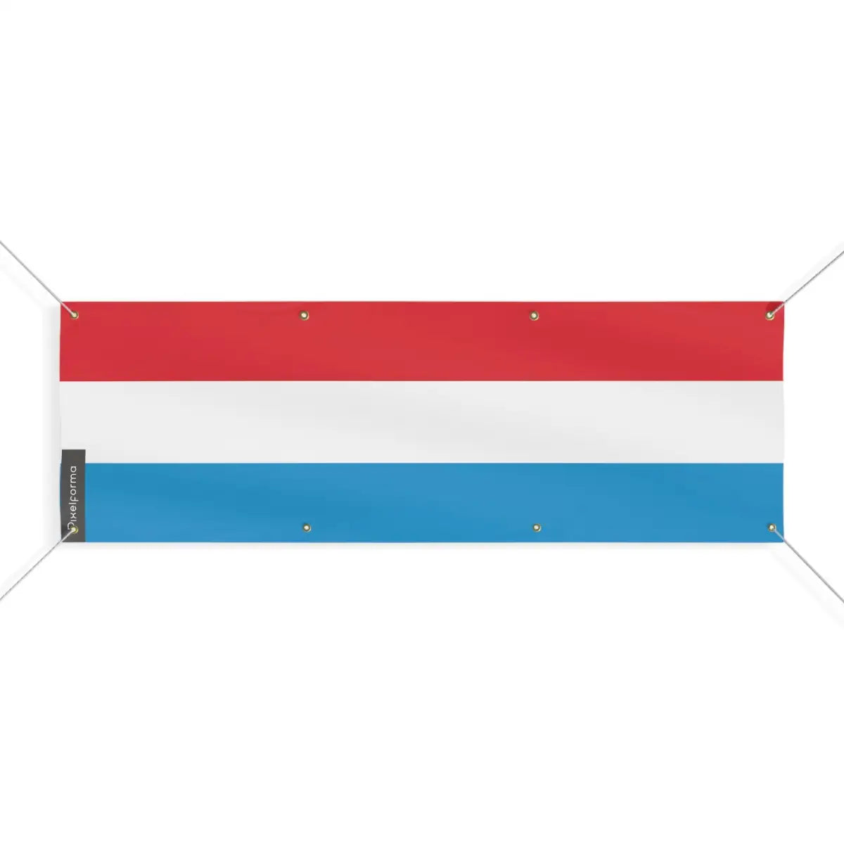 Drapeau du Luxembourg 8 Oeillets en Plusieurs Tailles (L) - Pixelforma 