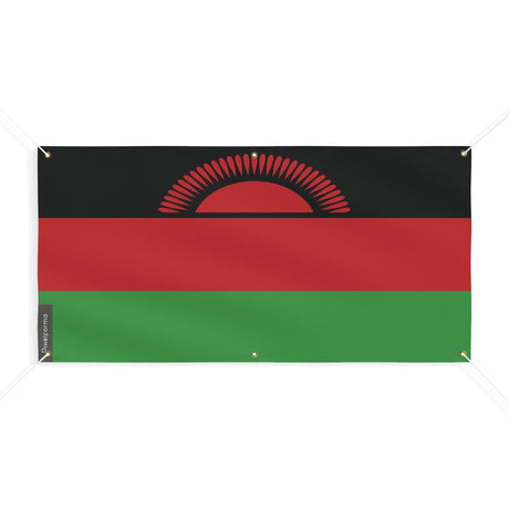 Drapeau du Malawi 6 Oeillets en plusieurs tailles - Pixelforma