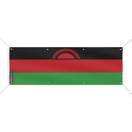 Drapeau du Malawi 8 Oeillets en plusieurs tailles - Pixelforma