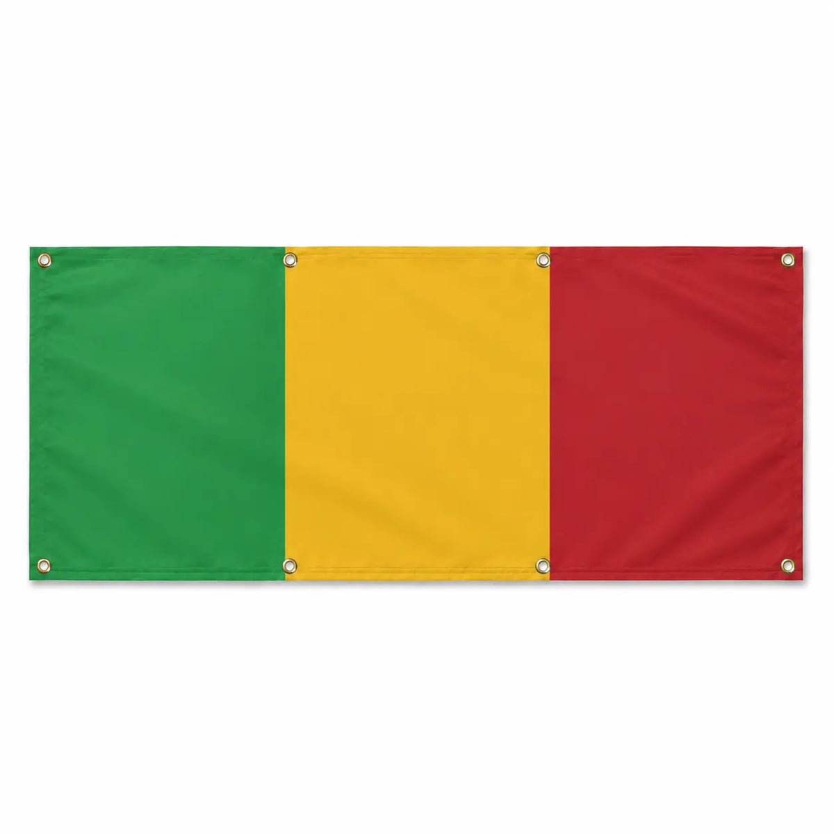 Drapeau mali polyester résistant avec œillets extérieurs