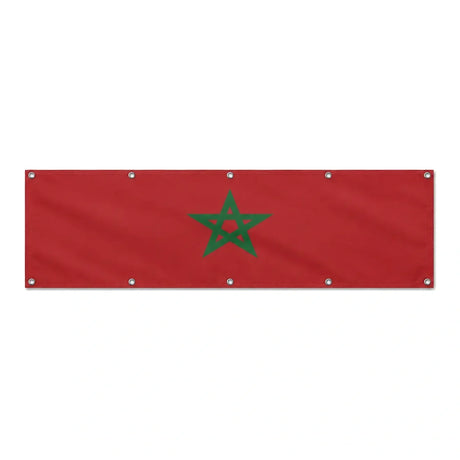 Drapeau du Maroc grand format XL en polyester avec dix œillets