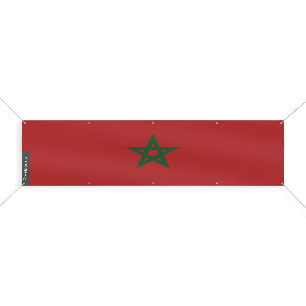 Drapeau du Maroc 10 Oeillets en plusieurs tailles - Pixelforma