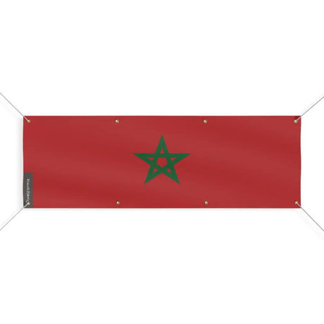 Drapeau du maroc 8 oeillets en plusieurs tailles (l) - pixelforma