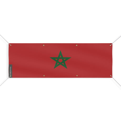 Drapeau du Maroc 8 Oeillets en plusieurs tailles - Pixelforma