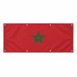 Drapeau maroc polyester résistant œillets usage extérieur