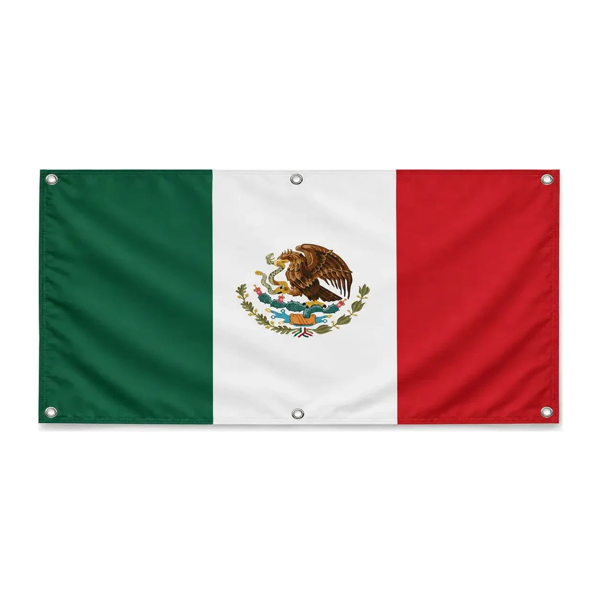 Drapeau mexique en polyester résistant pour extérieur