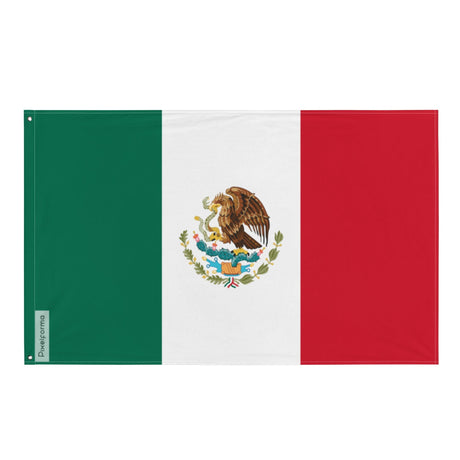 Flag of Mexico in Multiple Sizes 100% Polyester Print with Double Hem - Pixelforma