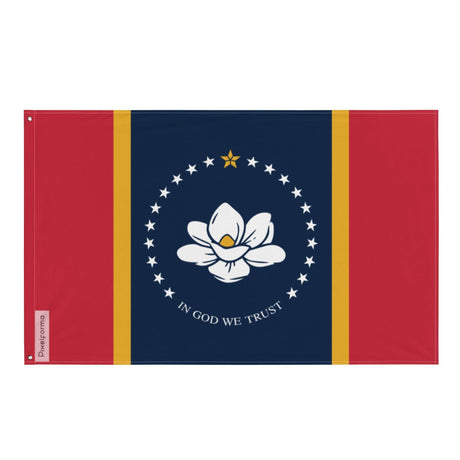 Drapeau du Mississippi en plusieurs tailles 100 % polyester Imprimer avec Double ourlet - Pixelforma