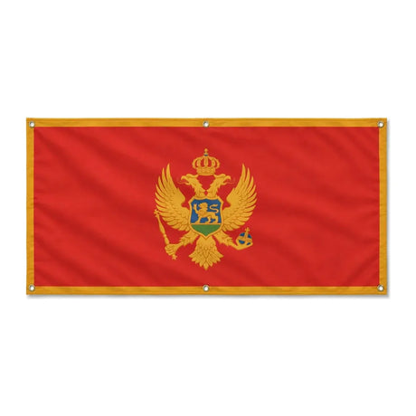 Drapeau monténégro polyester résistant aux intempéries