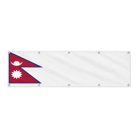 Drapeau du Népal grand format XL en polyester avec dix œillets