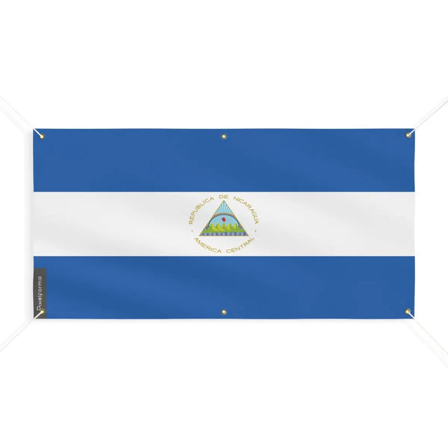 Drapeau du nicaragua 6 oeillets en plusieurs tailles (m) - pixelforma